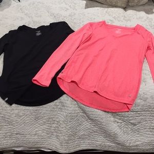 Bundle of 2 Danskin Now semi fitted long sleeve